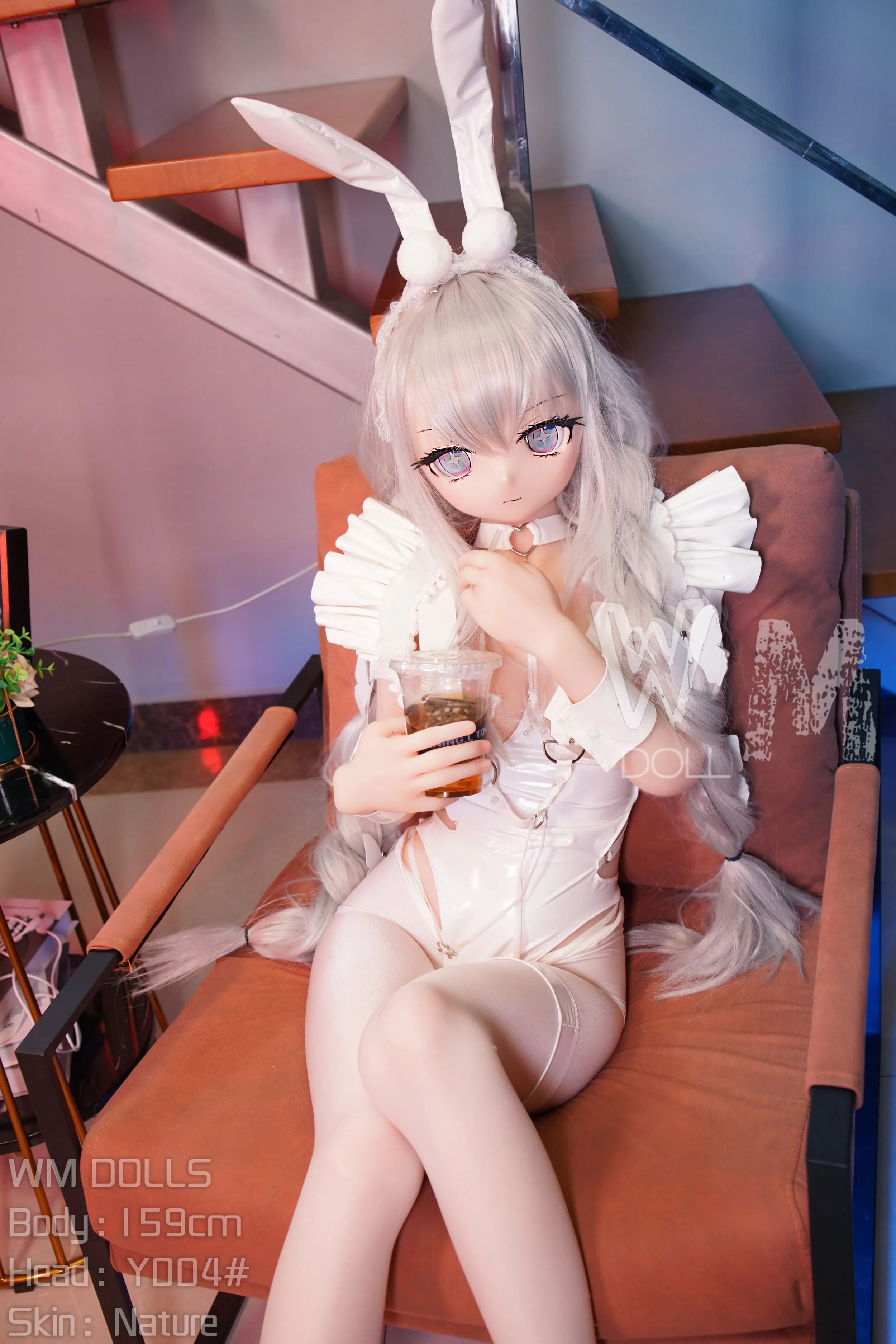 159cm (5ft3) H-Cup Anime Lifelike Love Doll PVC Head Sculpt + S-TPE Body Sex Doll, Head #Y004